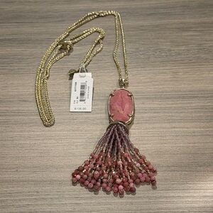 Kendra Scott Rose Pendant Necklace with Tassels